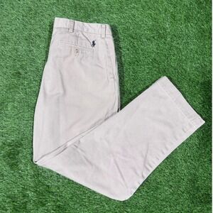 Y2K Polo Ralph Lauren Mens Classic Fit Chino Pants Khaki Size 34x32